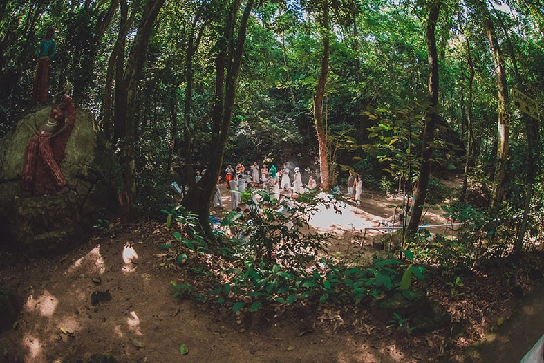 Local sagrado na mata